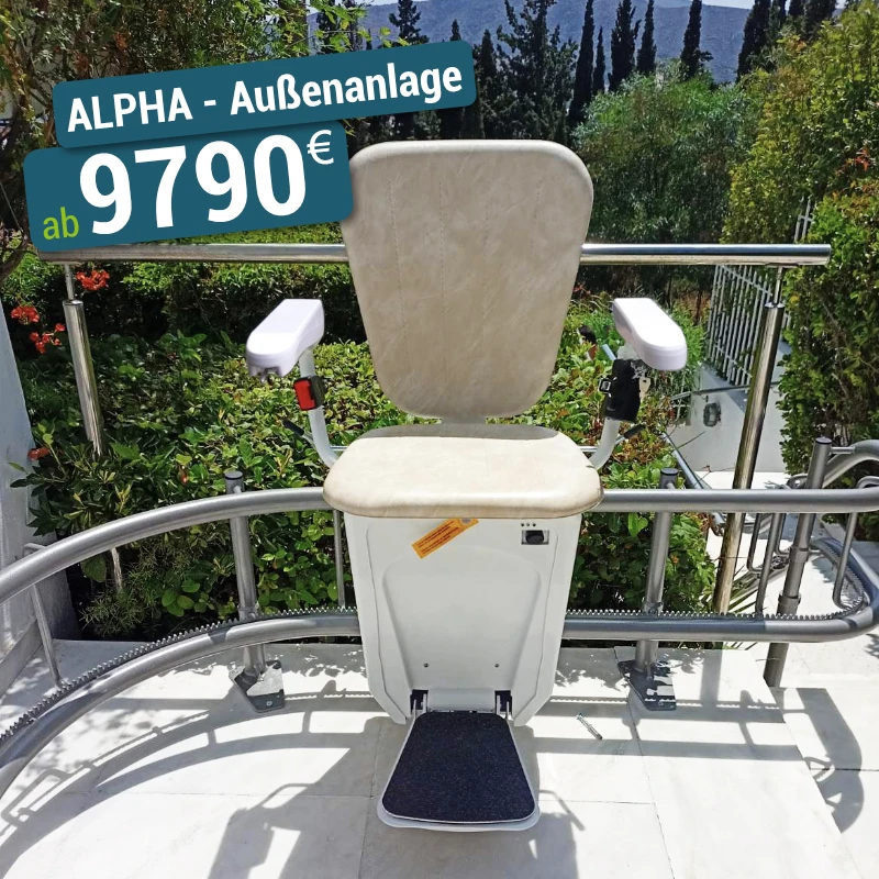 Treppenlift außen - Alpha