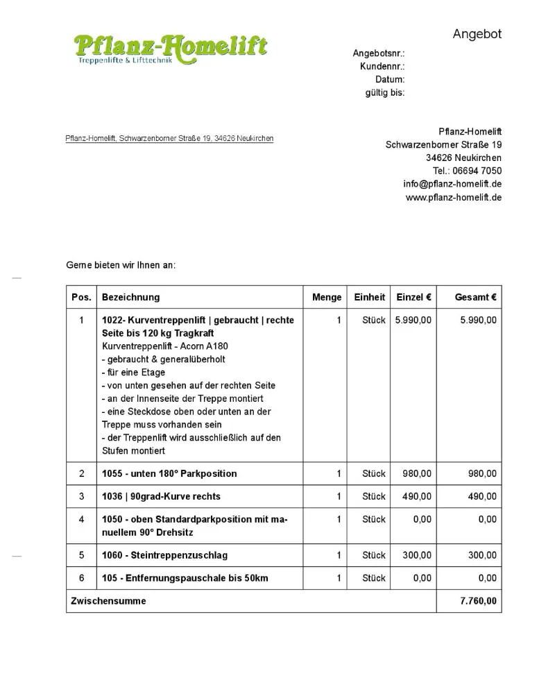 Acorn 180 - Malsfeld - Angebot Acorn 180 - Malsfeld - Angebot