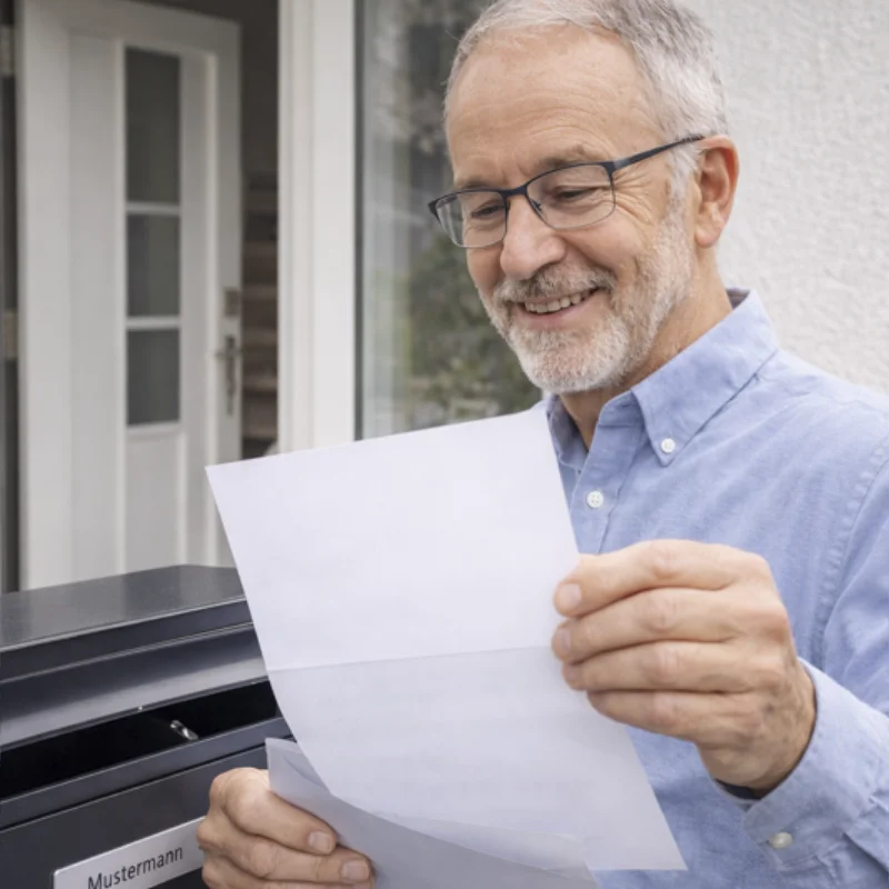 Schritt 3 - Sie erhalten ihr angebot (auf Wunsch per Post)