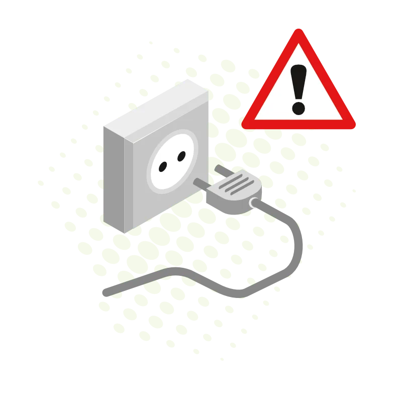 Stromversorgung vorhanden