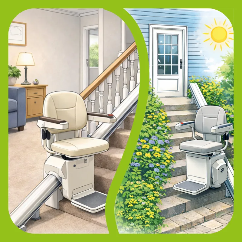 Treppenlifte für innen und außen